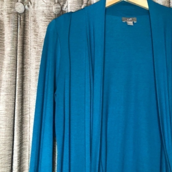J. Jill Turquoise Open Front Lightweight Cardigan - Picture 5 of 9